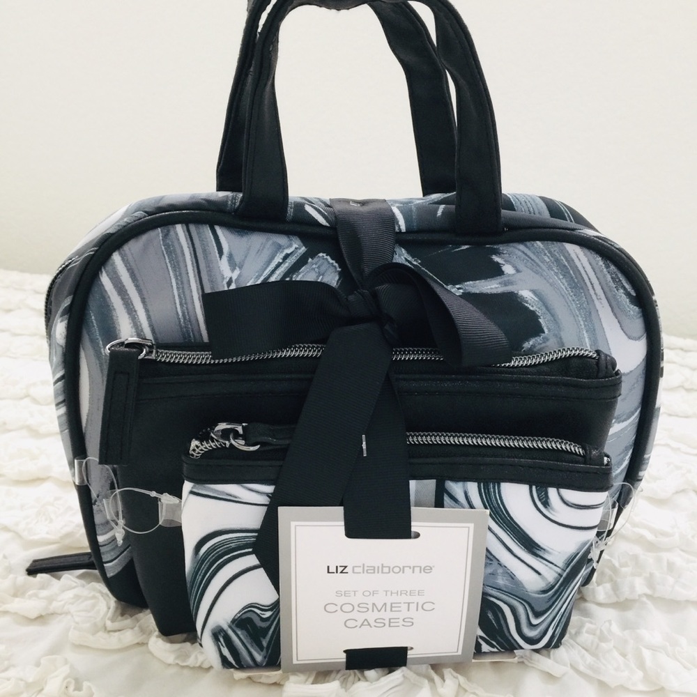Liz Claiborne Cosmetic Cases Set of Three